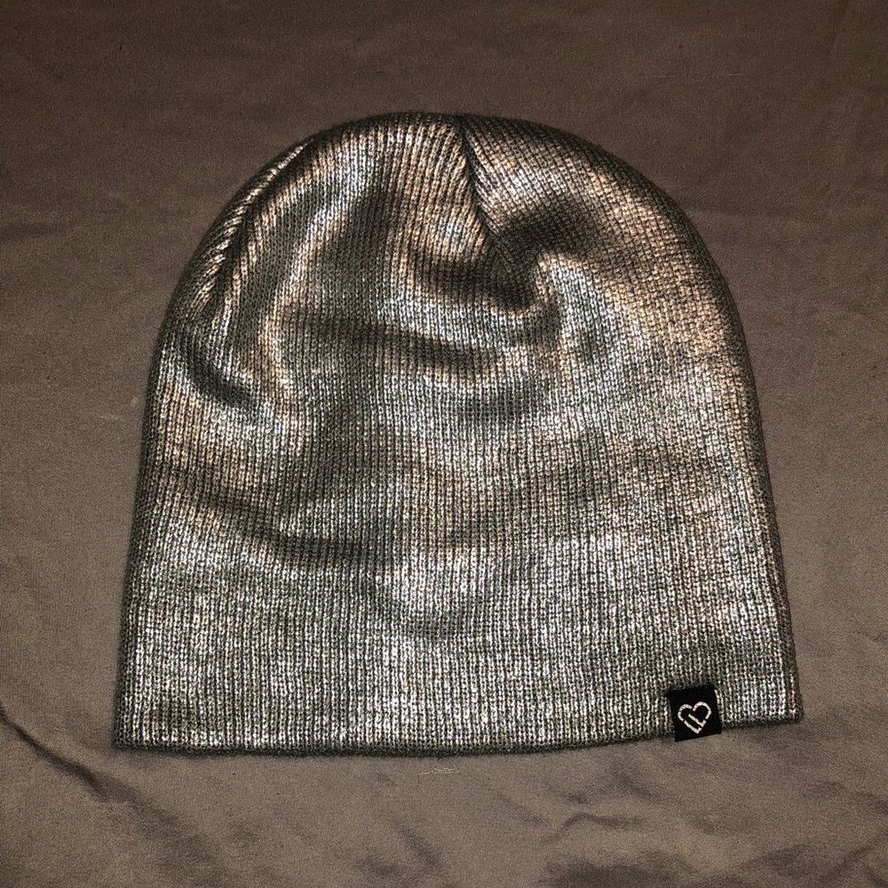 Aeropostale metallic silver beanie